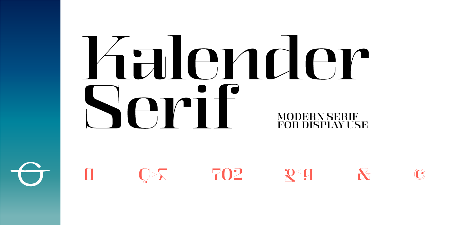 Ejemplo de fuente Kalender Serif #1